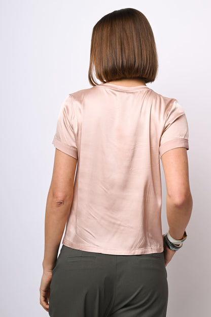 T-shirt in raso di viscosa